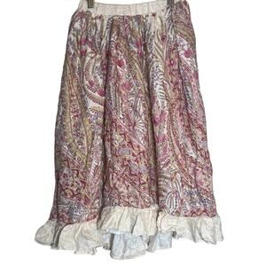 ETRO Kids Ruffled Paisley Skirt Sz. 4